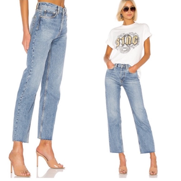 Anine Bing Denim - Anine Bing Jackie Straight Leg Jeans in Blue
Size 25